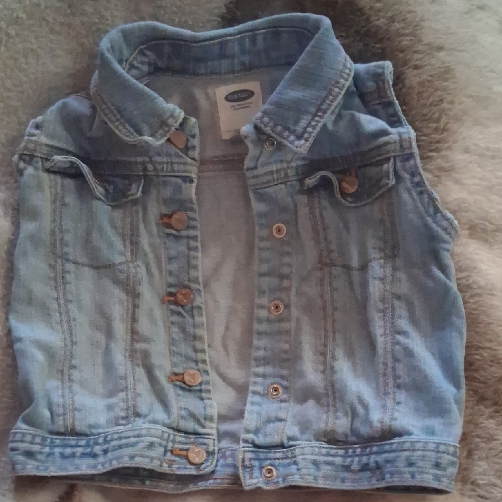 Old Navy Light Blue Denim Vest for Kids